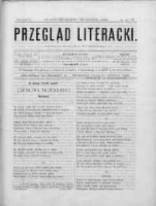 Przegląd Literacki : organ Związku Literackiego w Krakowie. 1898, nr 16-17