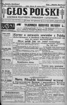 Głos Polski : dziennik polityczny, społeczny i literacki 18 czerwiec 1927 nr 165