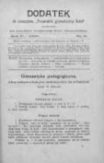 Dodatek Fachowy do Czasopisma Przewodnik Gimnastyczny "Sokół" : wydawany pod kierunkiem związkowego grona nauczycielskiego. 1909, nr 3