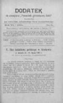 Dodatek Fachowy do Czasopisma Przewodnik Gimnastyczny "Sokół" : wydawany pod kierunkiem związkowego grona nauczycielskiego. 1910, nr 9