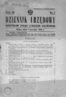 Dziennik Urzędowy Kuratorjum Okręgu Szkolnego Wileńskiego. 1932. Rok IX, nr 1
