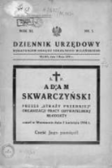 Dziennik Urzędowy Kuratorjum Okręgu Szkolnego Wileńskiego. 1934. Rok XI, nr 5