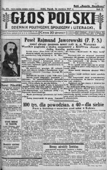 Głos Polski : dziennik polityczny, społeczny i literacki 24 czerwiec 1927 nr 171