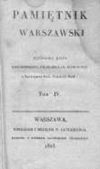 Pamiętnik Warszawski. 1923. T. IV