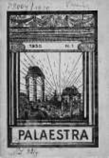 Palaestra. 1930. Nr 1