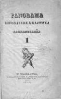 Panorama Literatury Krajowej i Zagranicznej. 1836. Nr 1