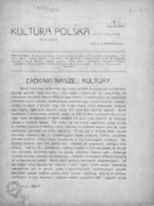 Kultura Polska : organ Tow. Kultury Polskiej. 1908. Nr 1
