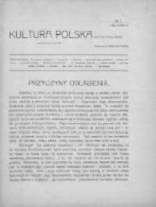 Kultura Polska : organ Tow. Kultury Polskiej. 1910. Nr 1
