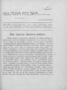 Kultura Polska : organ Tow. Kultury Polskiej. 1911. Nr 3