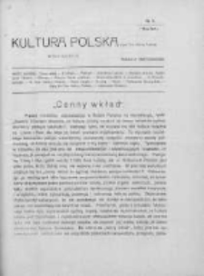 Kultura Polska : organ Tow. Kultury Polskiej. 1911. Nr 5