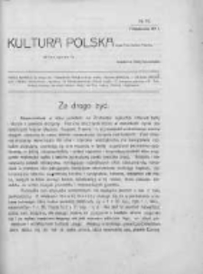 Kultura Polska : organ Tow. Kultury Polskiej. 1911. Nr 10