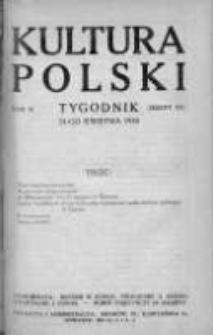 Kultura Polski. 1918. Zeszyt 15