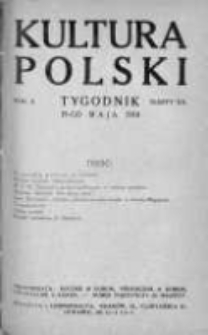 Kultura Polski. 1918. Zeszyt 20