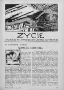 Życie : tygodnik polityczny, społeczny i literacki. 1911. Nr 7