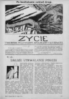 Życie : tygodnik polityczny, społeczny i literacki. 1911. Nr 8