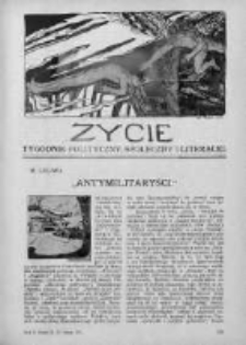 Życie : tygodnik polityczny, społeczny i literacki. 1911. Nr 9