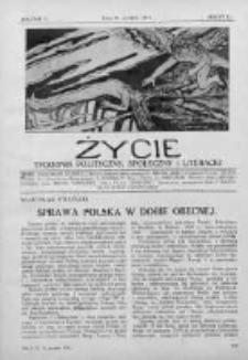 Życie : tygodnik polityczny, społeczny i literacki. 1911. Nr 51