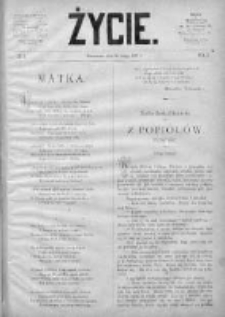 Życie : [tygodnik literacko-naukowy, poświęcony przeważnie sprawom literatury pięknej]. 1887. R. I, nr 9