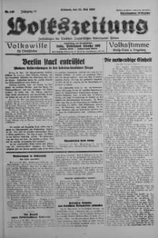 Volkszeitung 25 maj 1938 nr 142