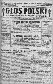 Głos Polski : dziennik polityczny, społeczny i literacki 3 lipiec 1927 nr 180