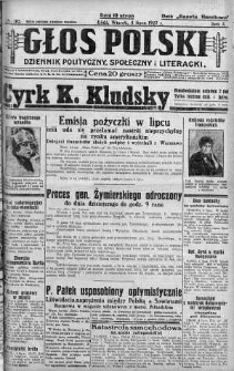 Głos Polski : dziennik polityczny, społeczny i literacki 5 lipiec 1927 nr 182