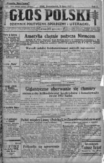 Głos Polski : dziennik polityczny, społeczny i literacki 11 lipiec 1927 nr 188