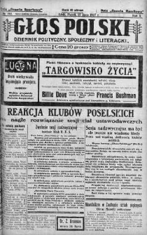 Głos Polski : dziennik polityczny, społeczny i literacki 15 lipiec 1927 nr 192
