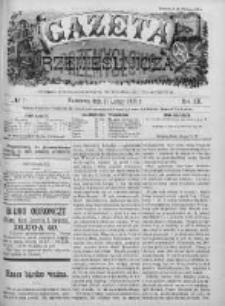 Gazeta Rzemieślnicza : pismo tygodniowe wychodzi co sobota. 1895, nr 7