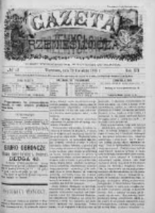 Gazeta Rzemieślnicza : pismo tygodniowe wychodzi co sobota. 1895, nr 16