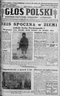 Głos Polski : dziennik polityczny, społeczny i literacki 24 lipiec 1927 nr 201