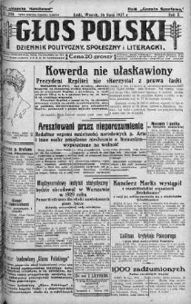 Głos Polski : dziennik polityczny, społeczny i literacki 26 lipiec 1927 nr 203