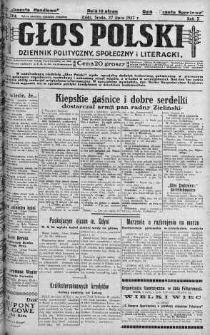 Głos Polski : dziennik polityczny, społeczny i literacki 27 lipiec 1927 nr 204