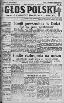 Głos Polski : dziennik polityczny, społeczny i literacki 28 lipiec 1927 nr 205
