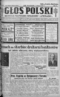 Głos Polski : dziennik polityczny, społeczny i literacki 1 sierpień 1927 nr 209