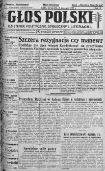 Głos Polski : dziennik polityczny, społeczny i literacki 4 sierpień 1927 nr 212