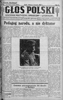 Głos Polski : dziennik polityczny, społeczny i literacki 6 sierpień 1927 nr 214