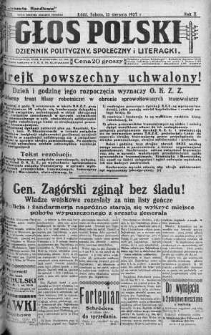 Głos Polski : dziennik polityczny, społeczny i literacki 13 sierpień 1927 nr 221