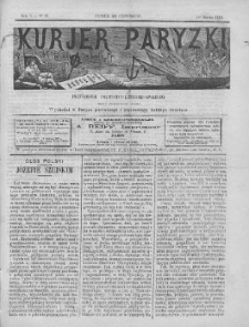 Kurjer Paryzki. Dwutygodnik polityczny-literacki-społeczny. Organ patriotyczny polski. 1883. Nr 36