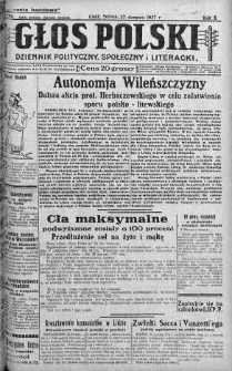 Głos Polski : dziennik polityczny, społeczny i literacki 27 sierpień 1927 nr 234