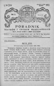 Poradnik Teatrów i Chórów Włościańskich : organ Związku Teatrów i Chórów Włościańskich. 1921. Rok IX, nr 6-8