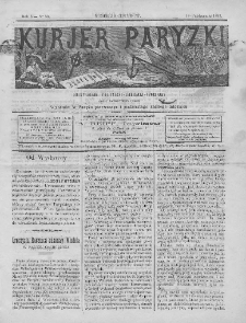 Kurjer Paryzki. Dwutygodnik polityczny-literacki-społeczny. Organ patriotyczny polski. 1883. Nr 50