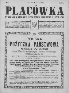 Placówka : tygodnik wojskowy, społeczny, naukowy i literacki. 1919, nr 6