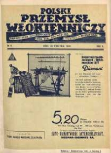 Polski Przemysł Włókienniczy 22 kwiecień R. 2. 1928 nr 8