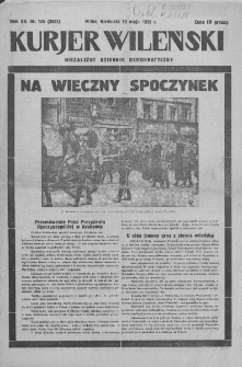 Kurier Wileński. Niezależny dziennik demokratyczny. 1935, nr 135