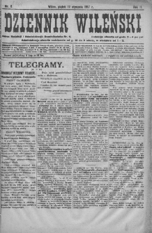 Dziennik Wileński. 1917. Nr 8