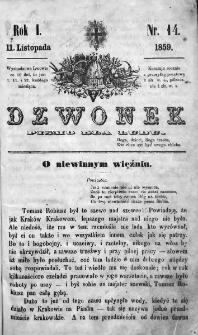 Dzwonek. Pismo dla ludu. 1859. T.1. Nr 14