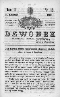 Dzwonek. Pismo dla ludu. 1860. Nr 12