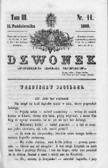 Dzwonek. Pismo dla ludu. 1860. T.3. Nr 11