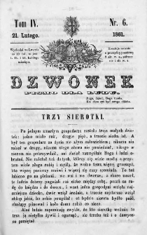 Dzwonek. Pismo dla ludu. 1861. T.4. Nr 6