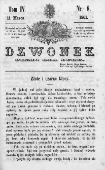 Dzwonek. Pismo dla ludu. 1861. T.4. Nr 8